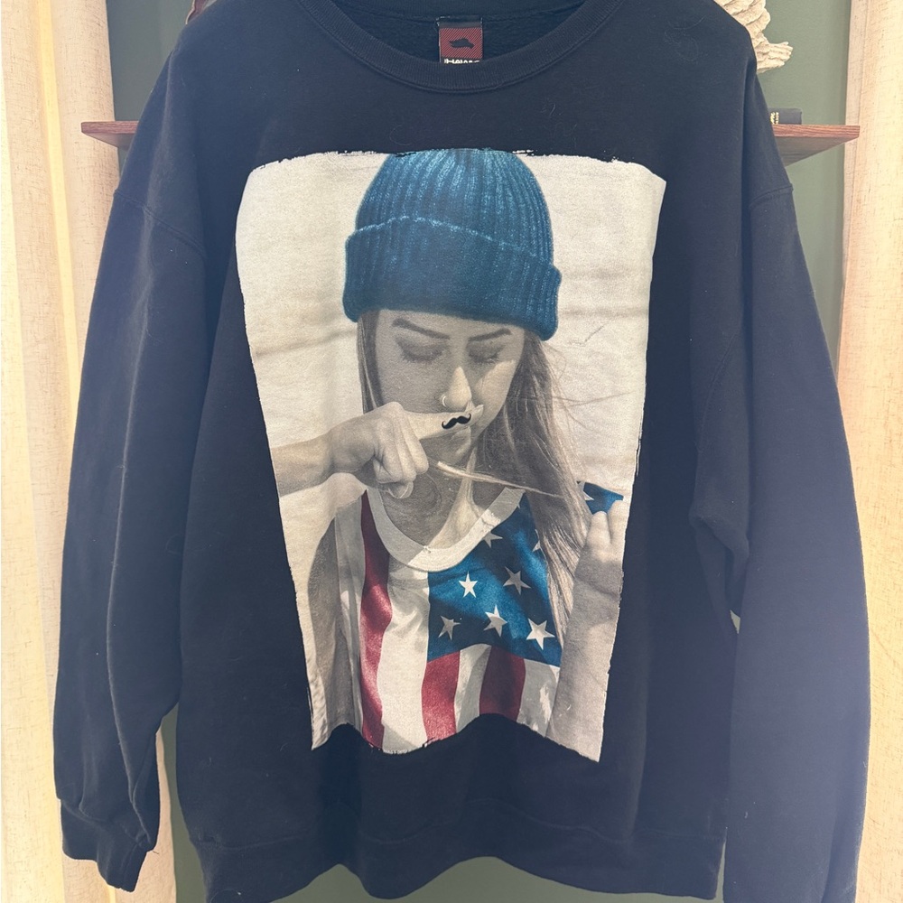 Tony Hawk Black Sweatshirt with Blue Graphic
